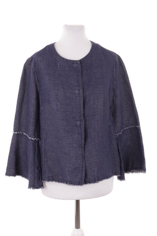 Marineblaue Jacke 37% Leinen