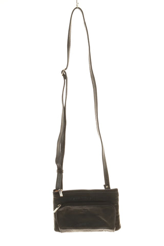 Dunkelblaue Ledertasche