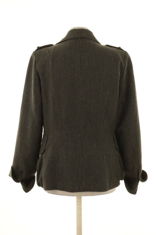 Blazer mit Streifen 10% Wolle