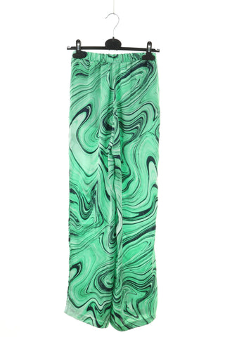 Grüne Hose mit Muster