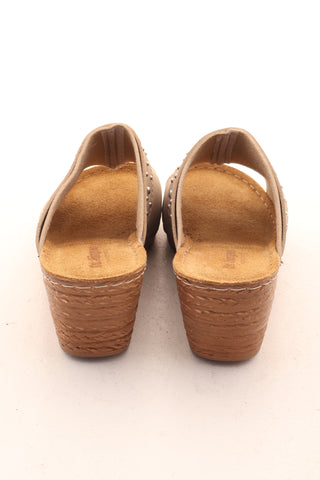 Beige Pantoletten