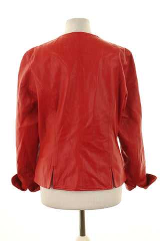 Rote Jacke 100% Leder