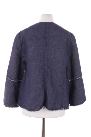 Marineblaue Jacke 37% Leinen