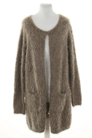 Beiger Cardigan 10% Wolle