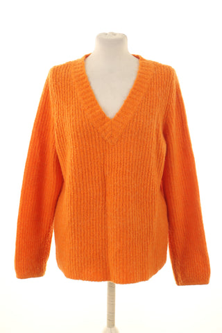 Pullover orange 8% Alpaka, 10% Wolle