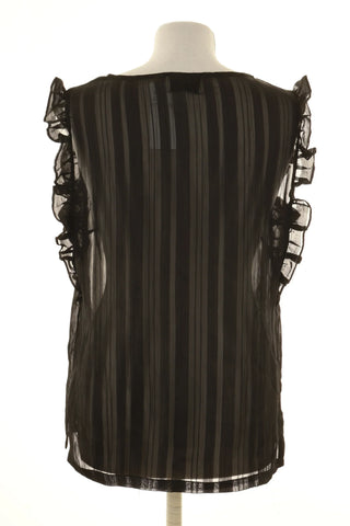 Schwarzes Blusentop