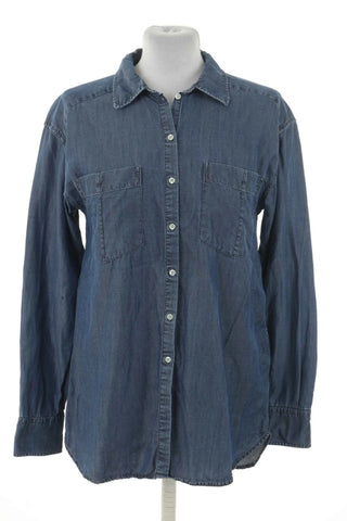 Blaue Bluse