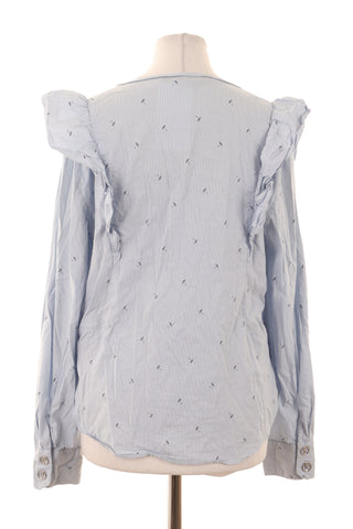 Bluse mit Muster 60% Leinen