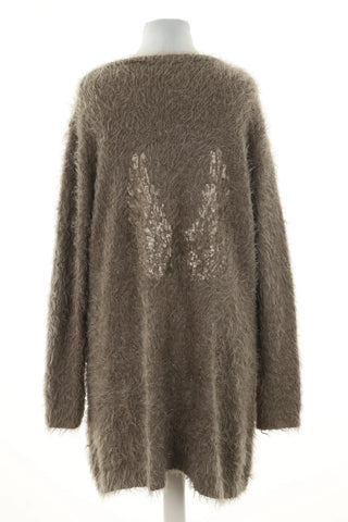 Beiger Cardigan 10% Wolle