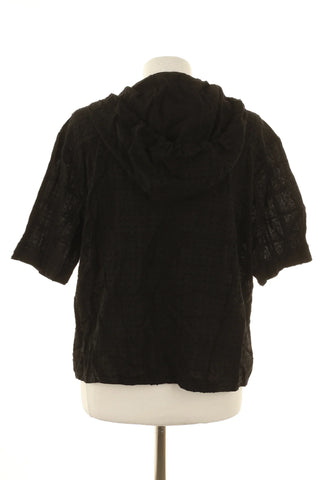 Schwarzes Blusentop
