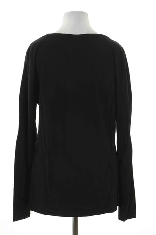Schwarzes Blusentop