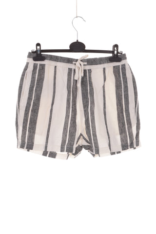 Gestreifte Shorts aus 53 % Leinen