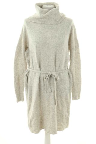 Graues Kleid 30% Wolle, 10% Alpaka