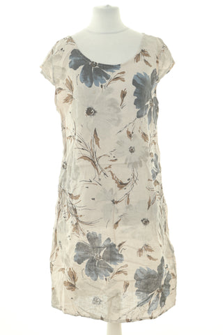 Kleid Blumen 100% Leinen