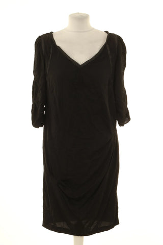 Schwarzes Kleid 95% Seide
