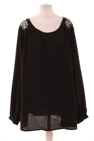 Schwarzes Blusentop