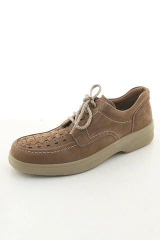 Beige Lederschuhe