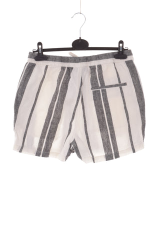 Gestreifte Shorts aus 53 % Leinen