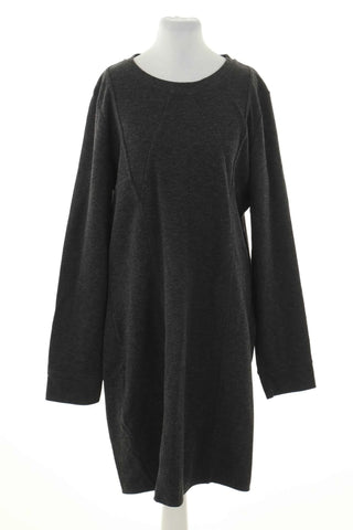 Graues Kleid 20% Wolle