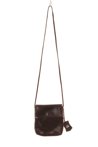 Schwarze Ledertasche