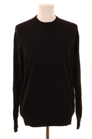 Schwarzer Pullover 100% Wolle