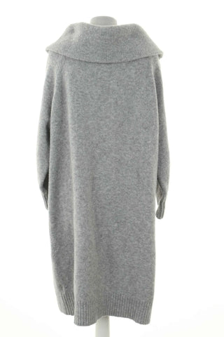 Graues Kleid 8% Wolle