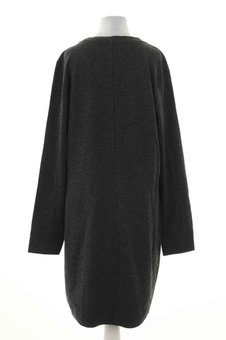 Graues Kleid 20% Wolle