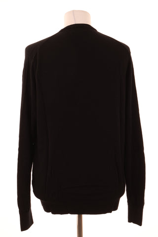 Schwarzer Pullover 100% Wolle