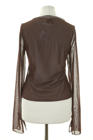 Schokoladenfarbene Bluse