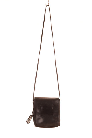 Schwarze Ledertasche