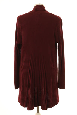 Bordeauxroter Cardigan