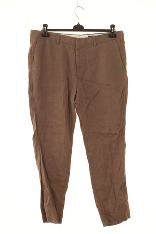 Hose braun 100% Leinen