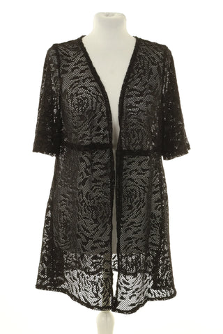 Schwarze Überwurfjacke