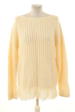 Cremefarbener Pullover