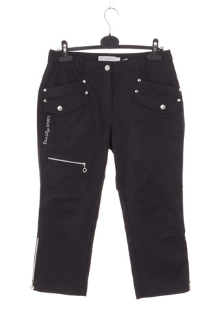 Schwarze Caprihosen
