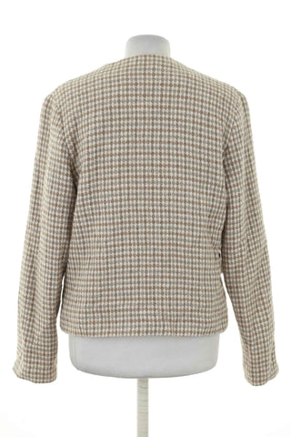 Jackett mit Muster 10% Wolle