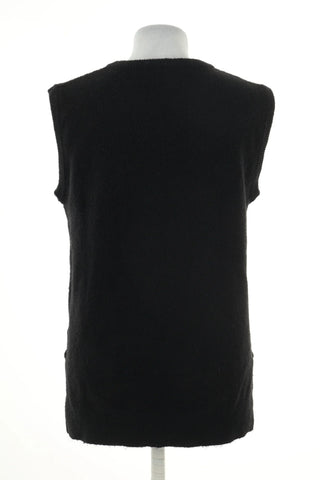Schwarze Strickweste