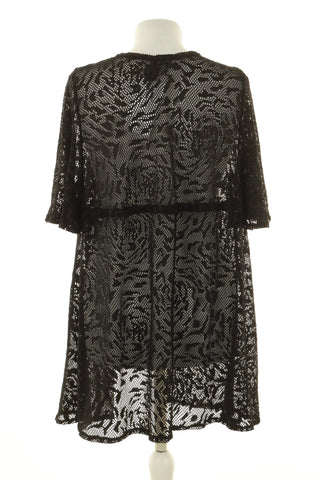 Schwarze Überwurfjacke