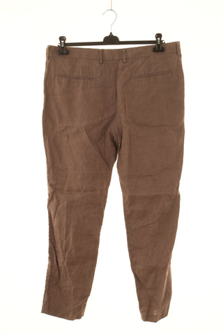 Hose braun 100% Leinen