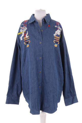 Blaue Bluse