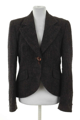Melierter Blazer 20% Wolle, 14% Kaschmir, 7% Leinen