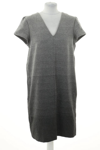 Graues Kleid 49% Wolle