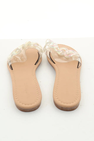 Beige Pantoletten