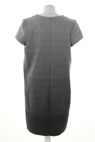 Graues Kleid 49% Wolle
