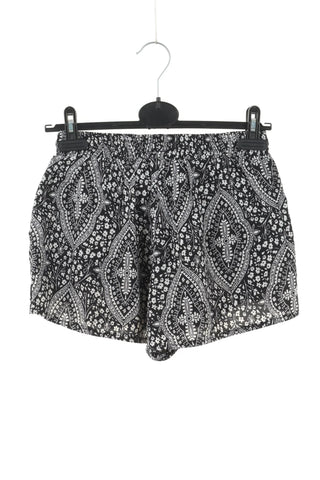 Schwarze Shorts mit Muster