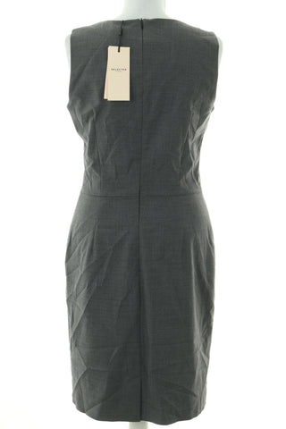 Graues Kleid 44% Wolle