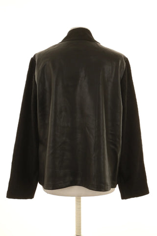 Schwarze Jacke 30% Wolle