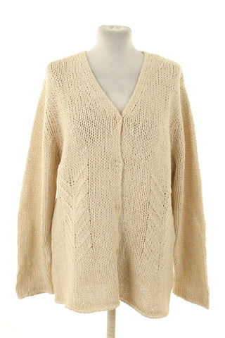 Beiger Pullover 26% Wolle
