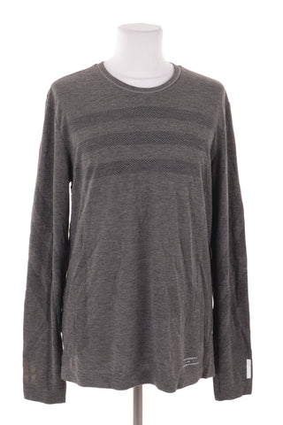 Graue Bluse 39% Wolle