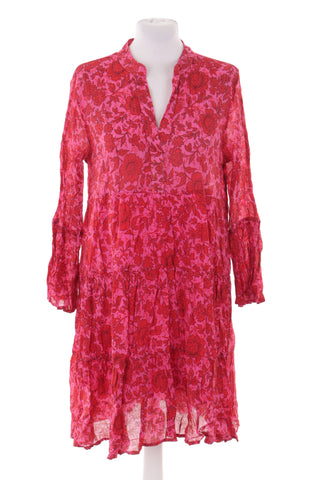 Kleid mit Blumenmuster 30% Seide